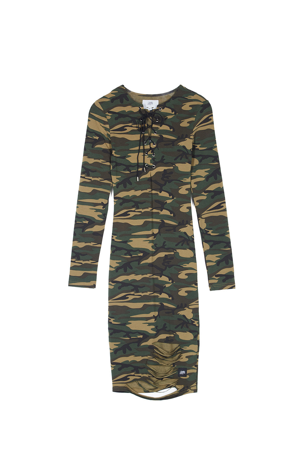 Sixth June - Robe lacets camouflage kaki