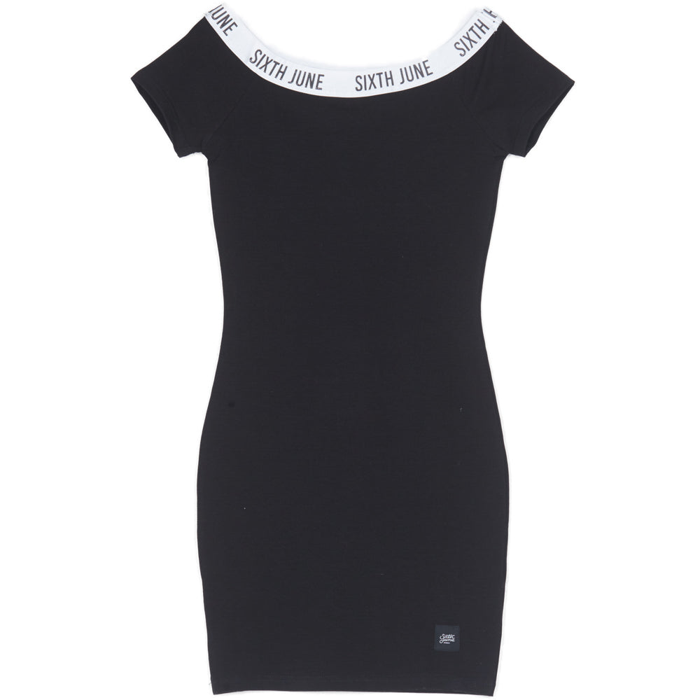 Sixth June - Robe épaules nues bande noir