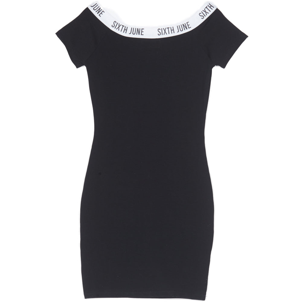Sixth June - Robe épaules nues bande noir