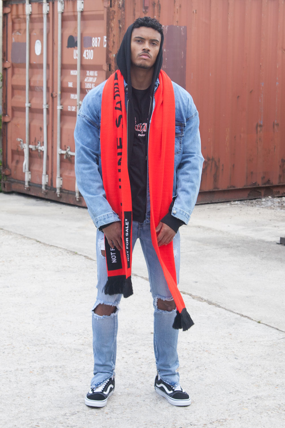 Sixth June - Echarpe oversize Fall Winter 2017 rouge