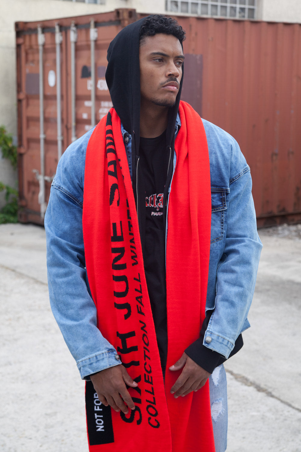 Sixth June - Echarpe oversize Fall Winter 2017 rouge