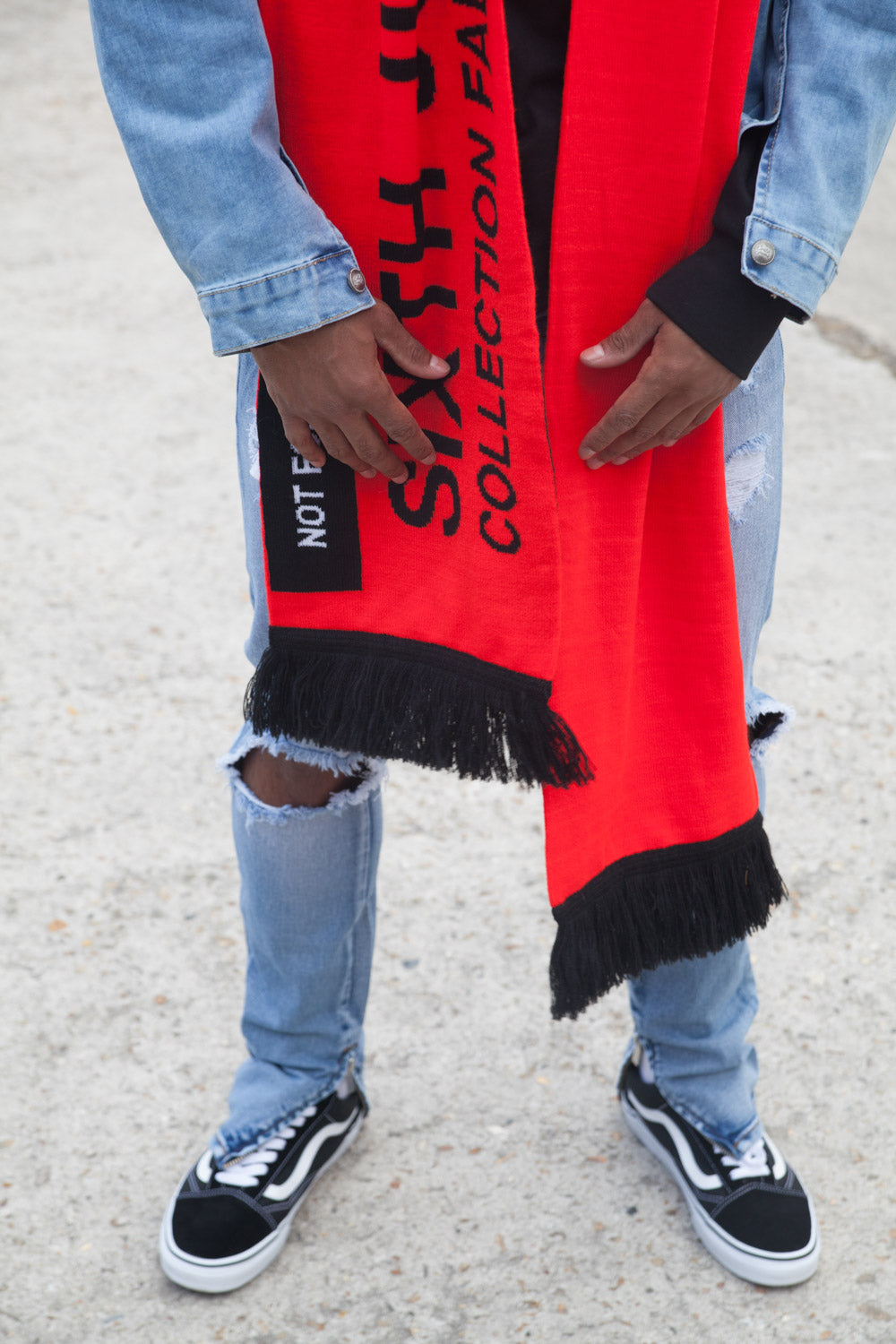 Sixth June - Echarpe oversize Fall Winter 2017 rouge