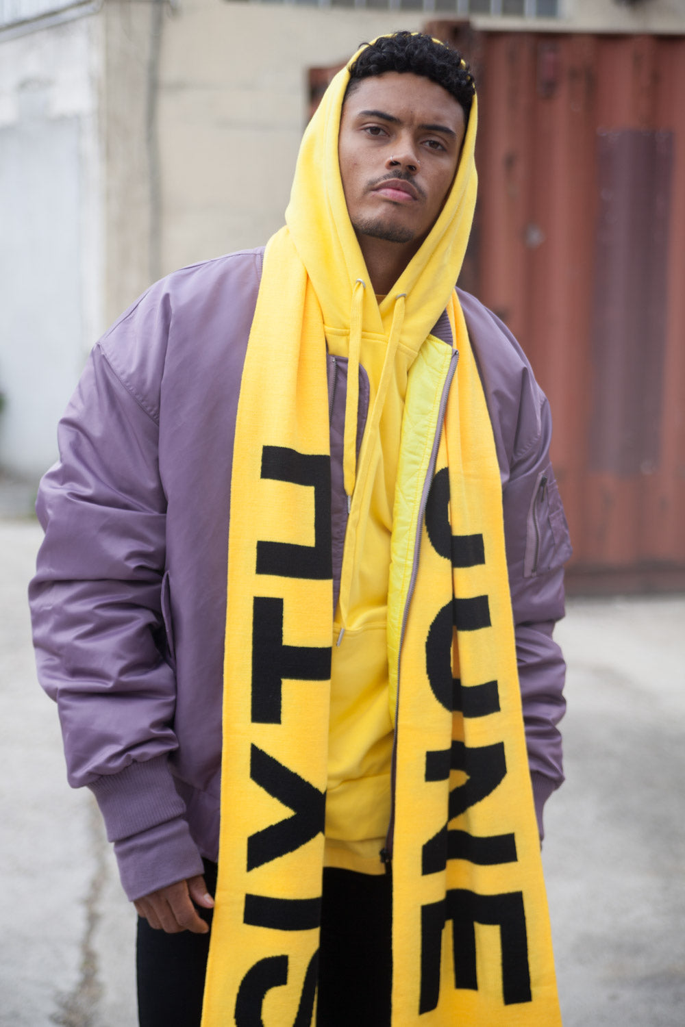 Sixth June - Echarpe oversize Fall Winter 2017 jaune