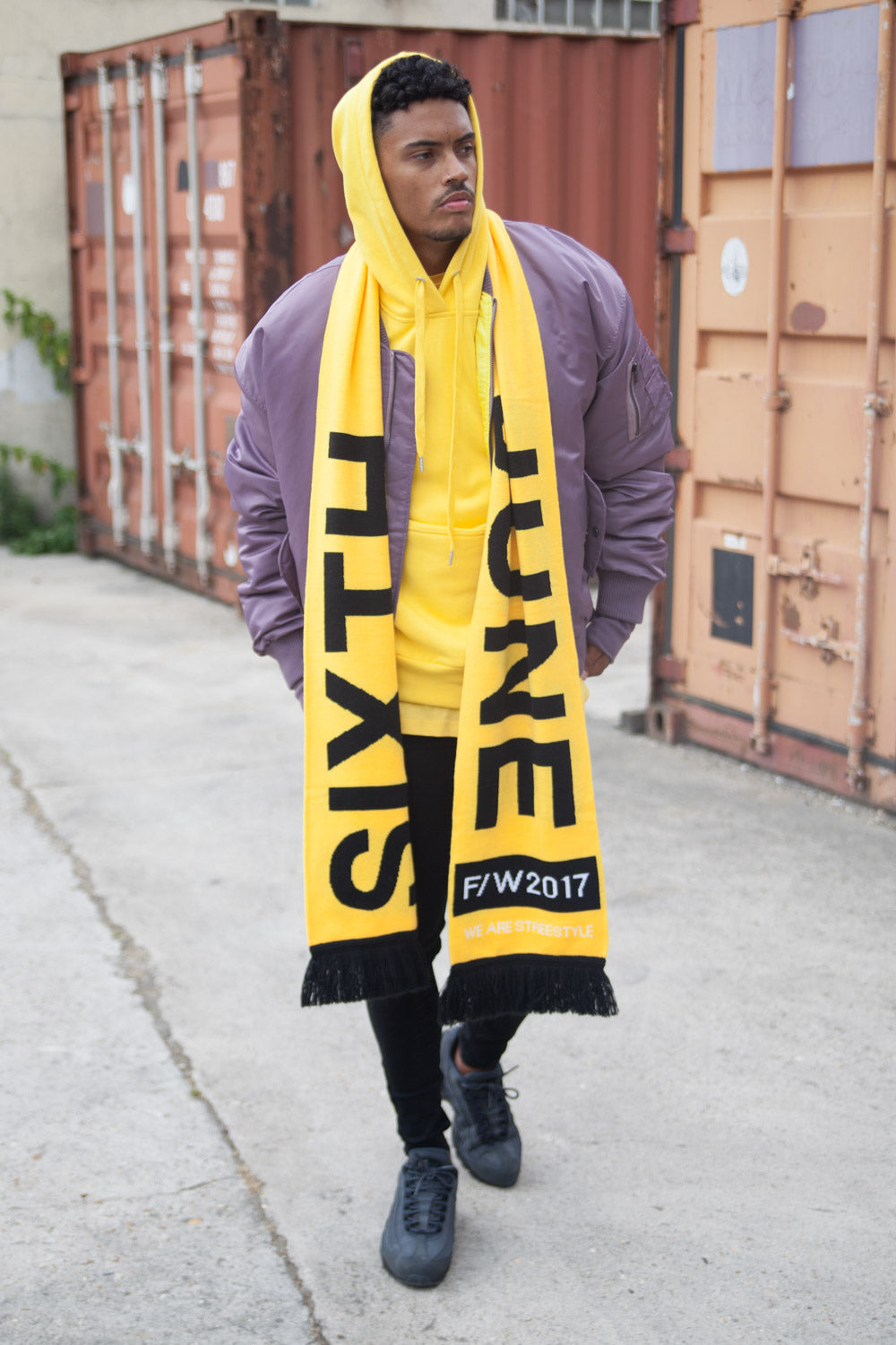 Sixth June - Echarpe oversize Fall Winter 2017 jaune