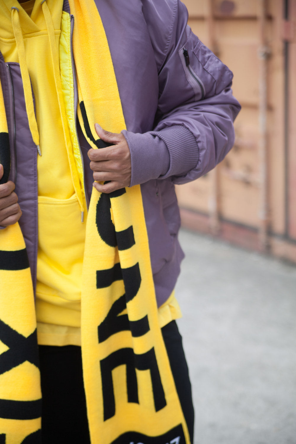 Sixth June - Echarpe oversize Fall Winter 2017 jaune