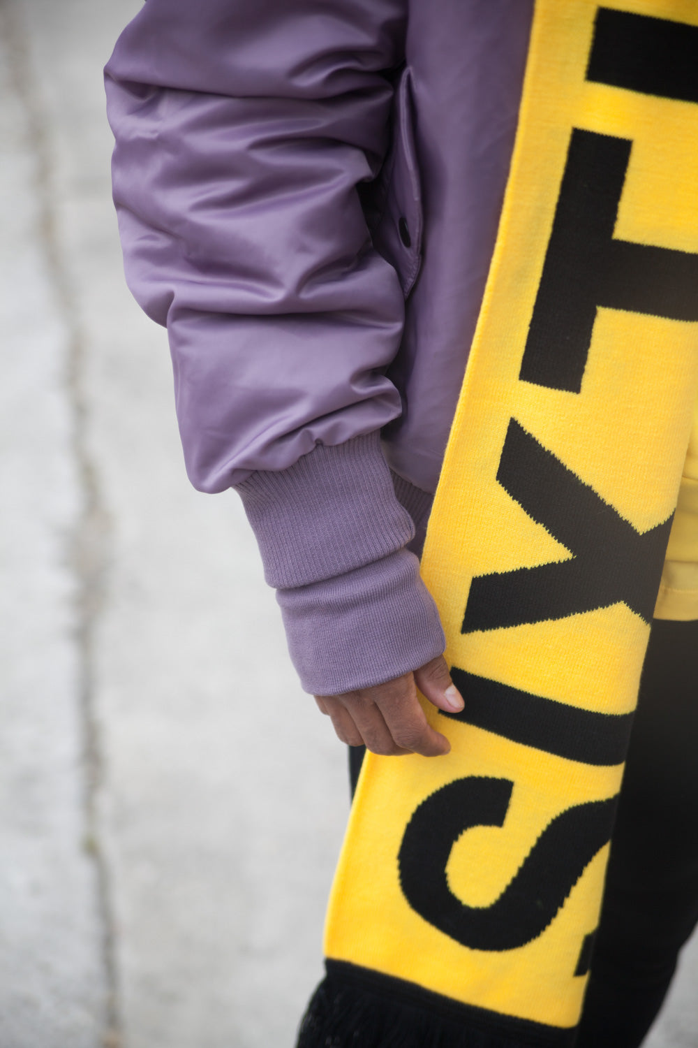 Sixth June - Echarpe oversize Fall Winter 2017 jaune