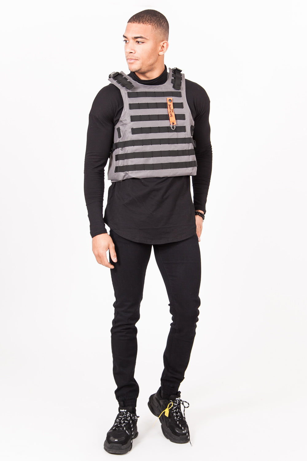 Sixth June - Veste tactique toile clip gris