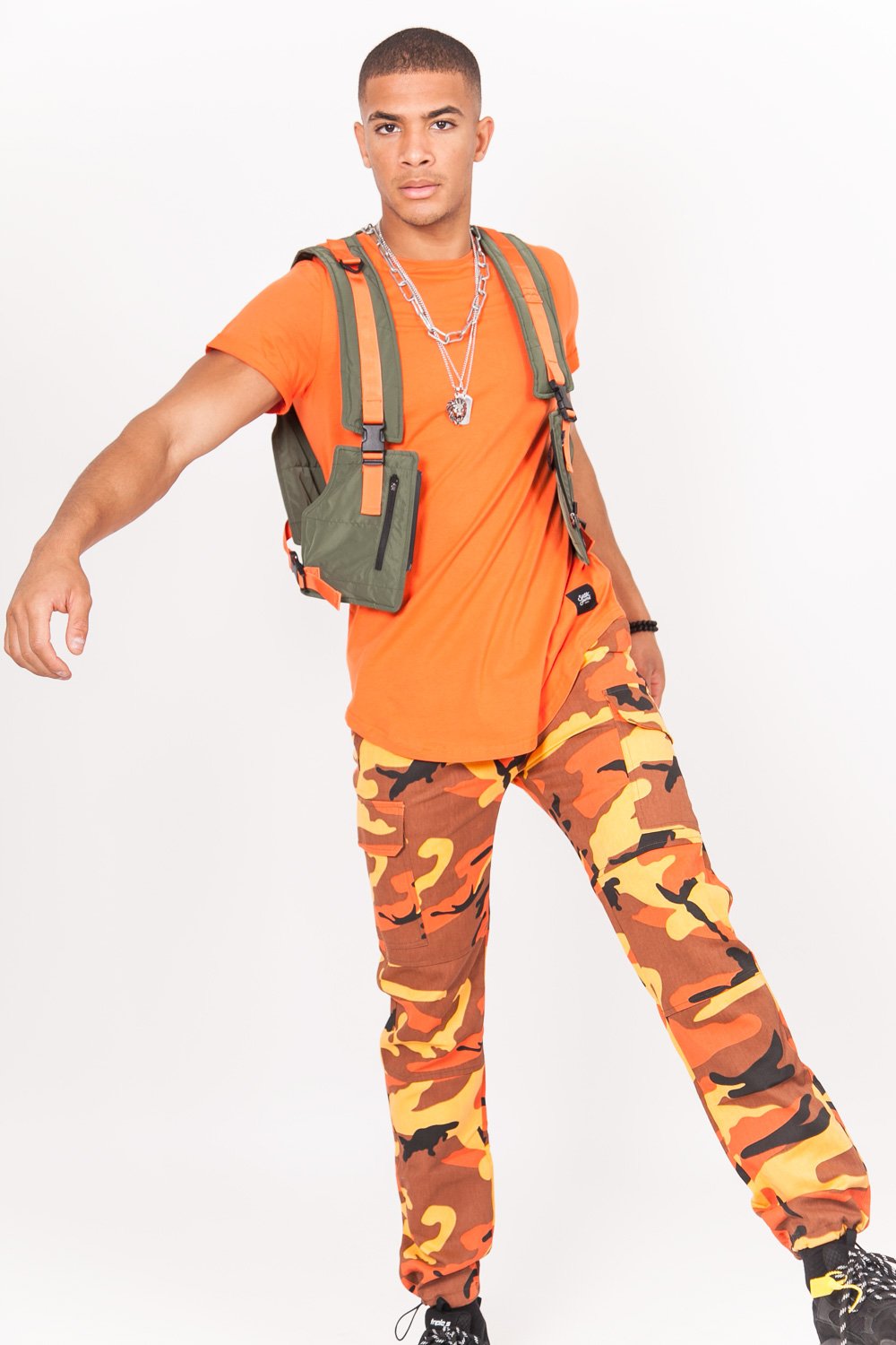 Light Short Tactical Vest Orange