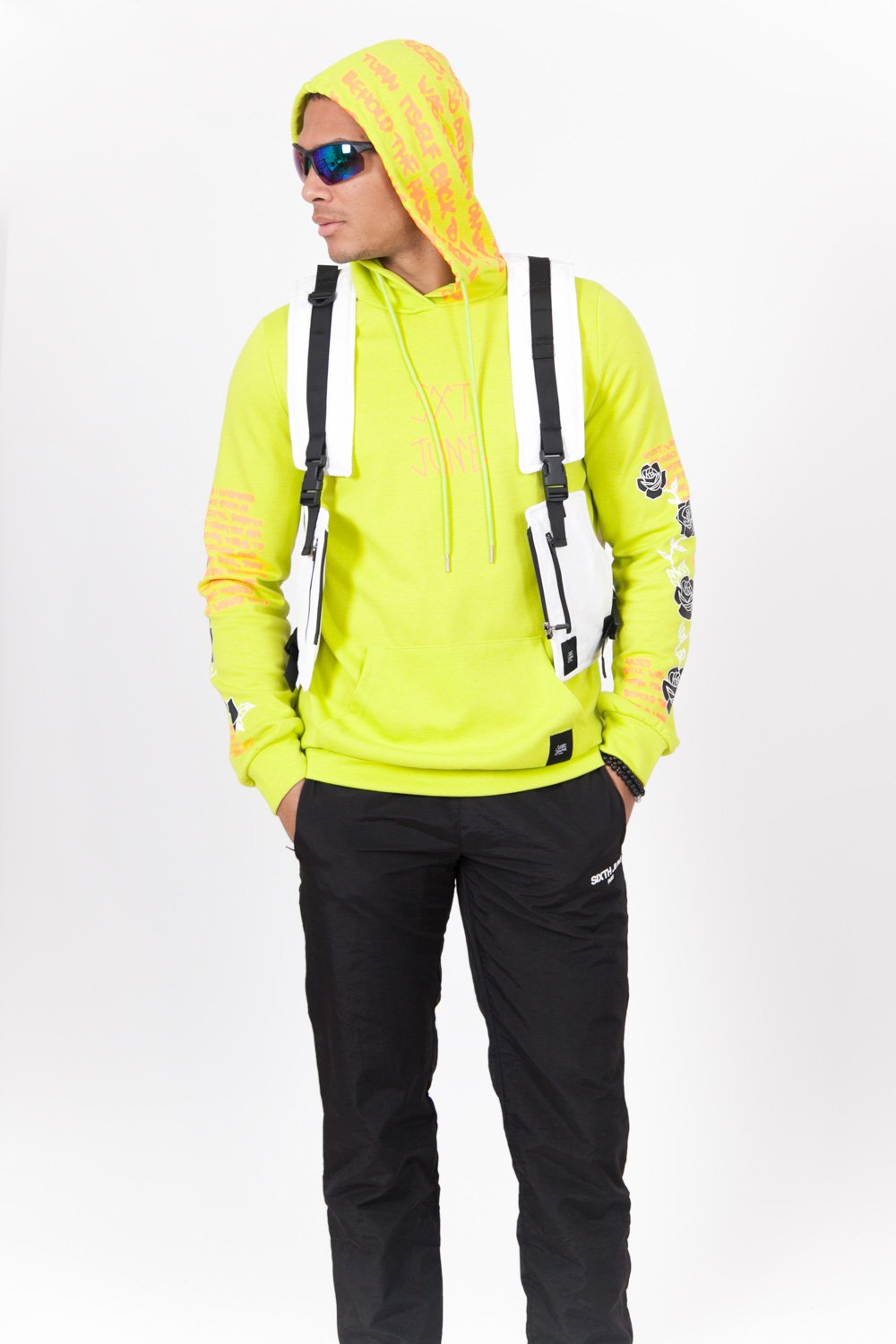 Light Short Tactical Vest White Black