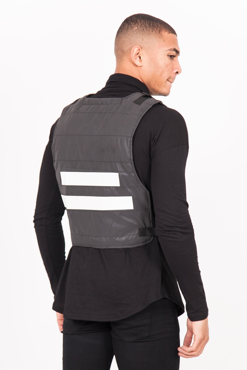 Gilet tactique léger réfléchissant noir