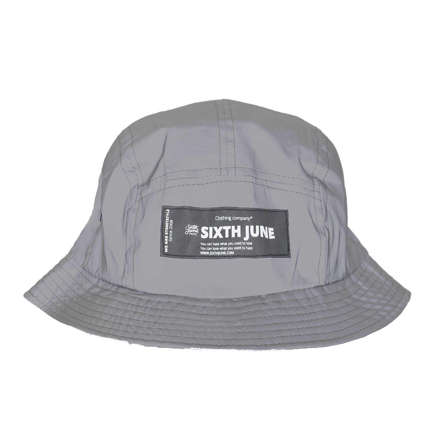 Sixth June - Bob réfléchissant patch logo gris