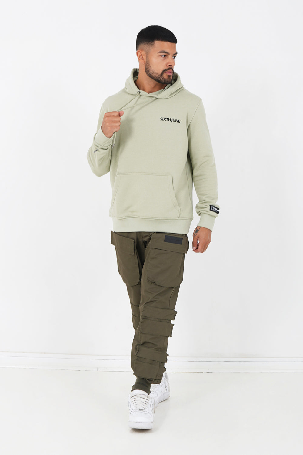 Sixth June - Sweat capuche logo Vert