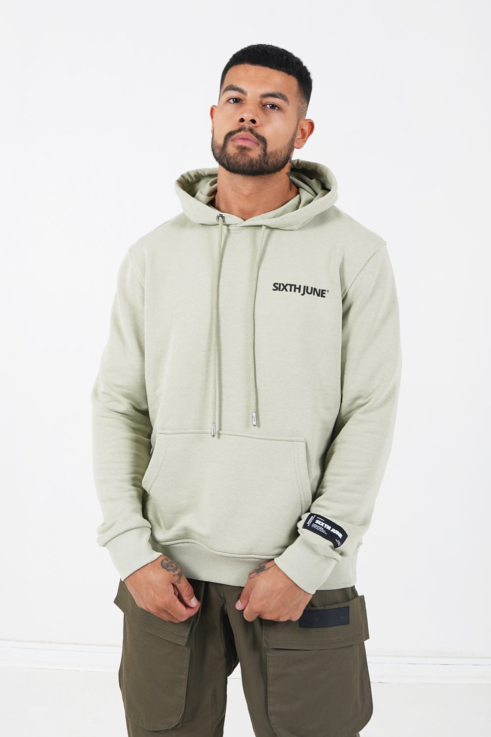 Sixth June - Sweat capuche logo Vert