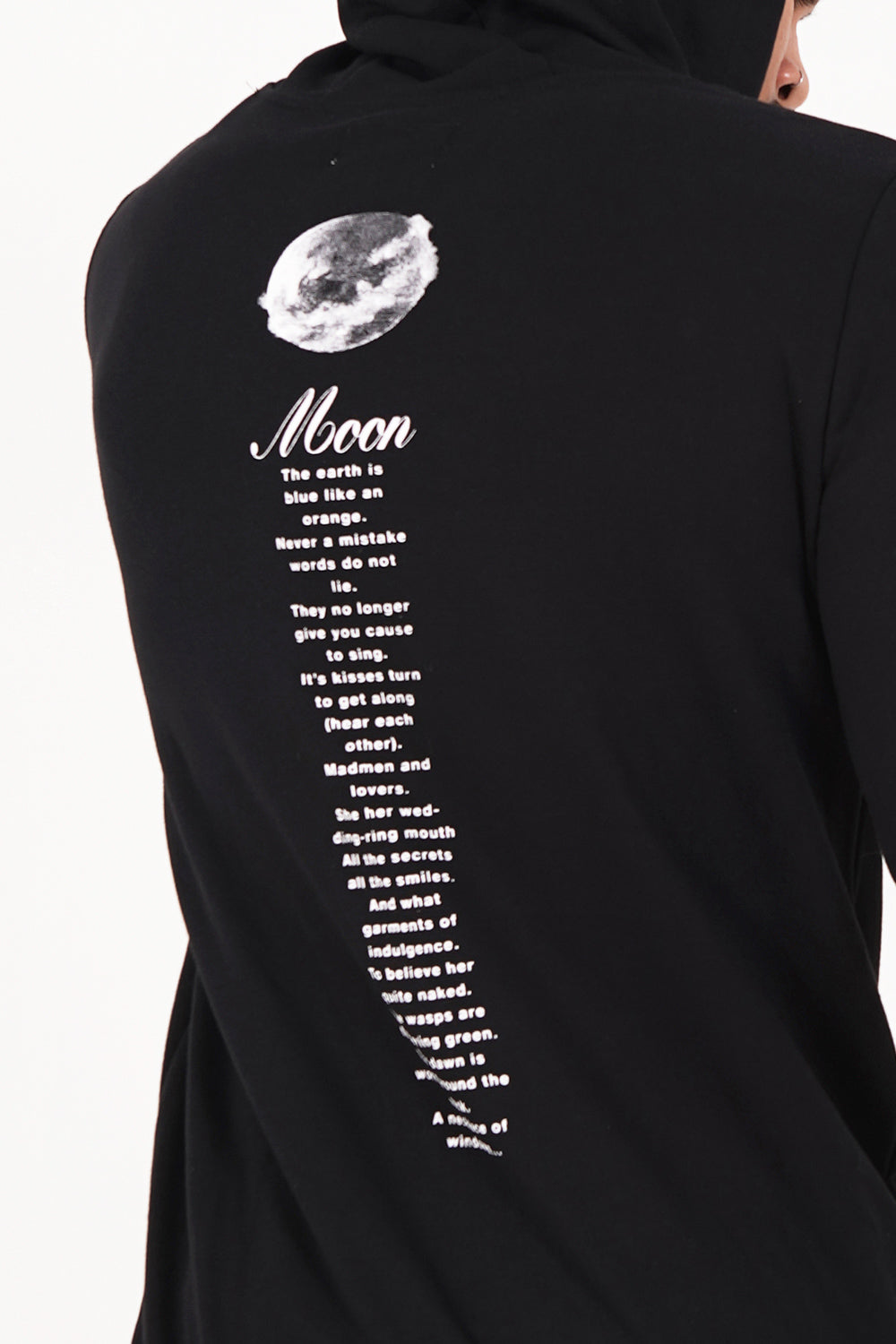 Sixth June - Sweat capuche Moon Earth collection Noir