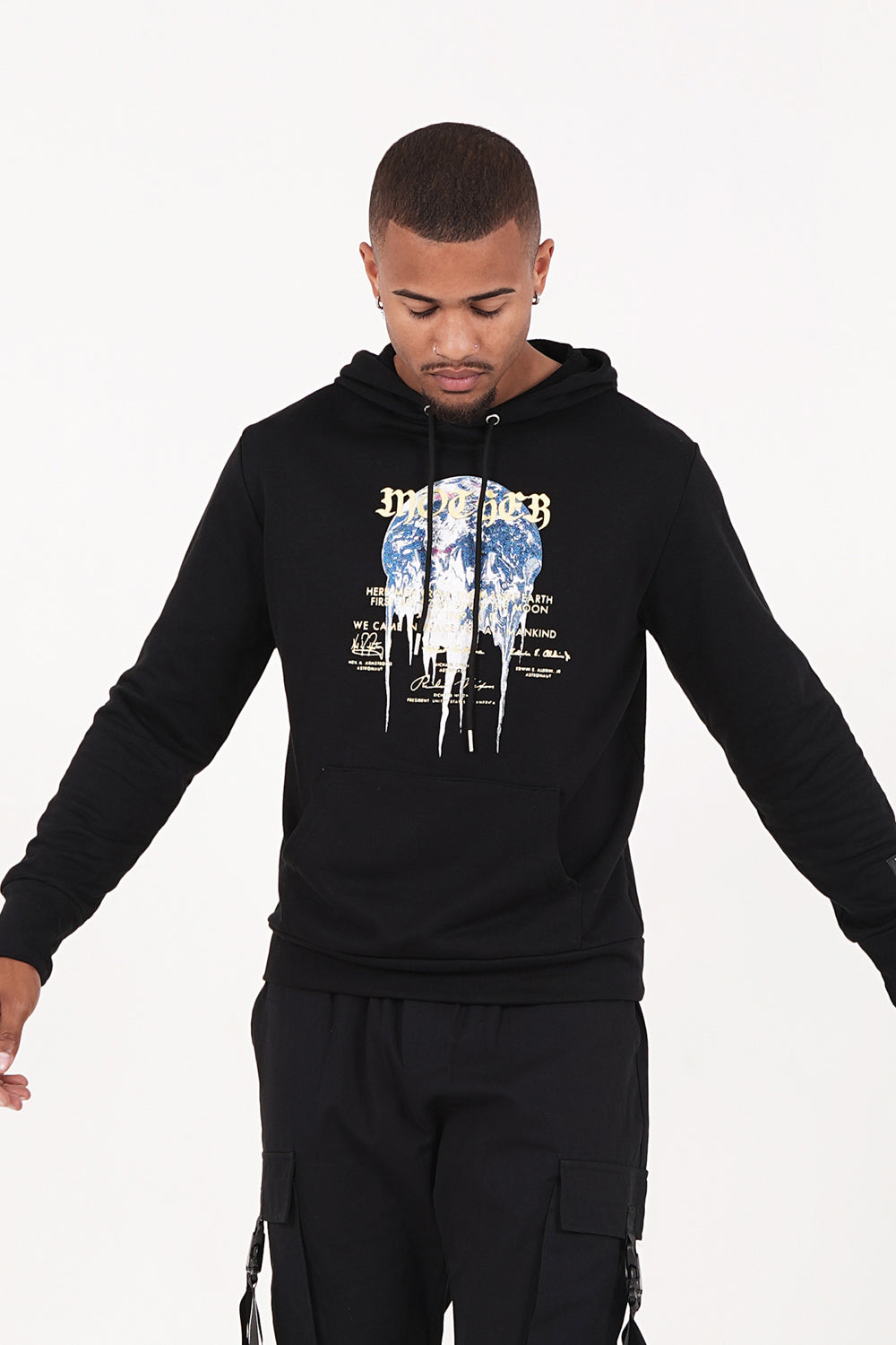 Mother Earth hoodie Black