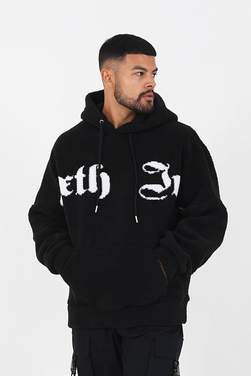 Sixth June - Sweat capuche sherpa oversized Noir