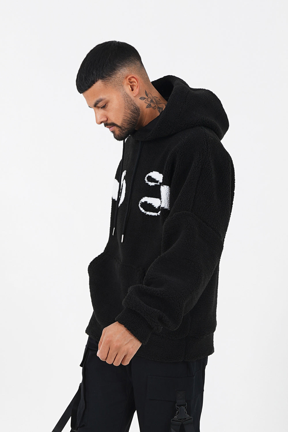 Sixth June - Sweat capuche sherpa oversized Noir
