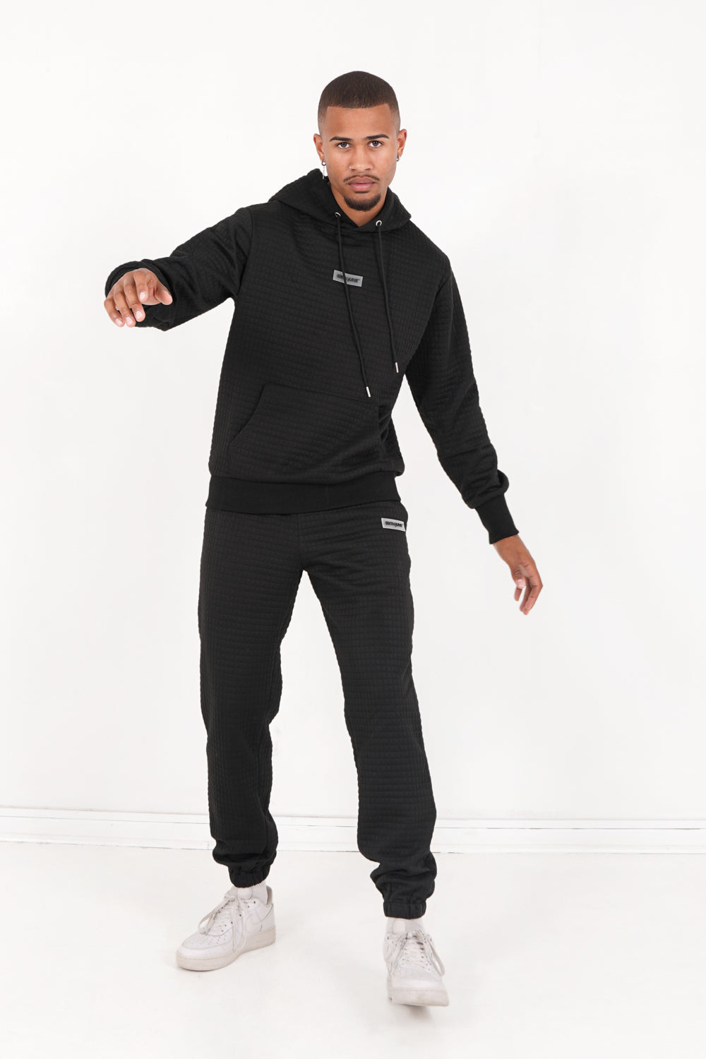 Sixth June - Jogging gaufré Noir