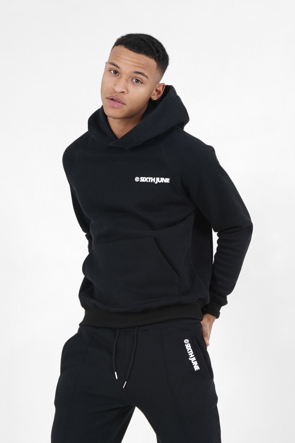 Sixth June - Sweat capuche molletonné logo Noir