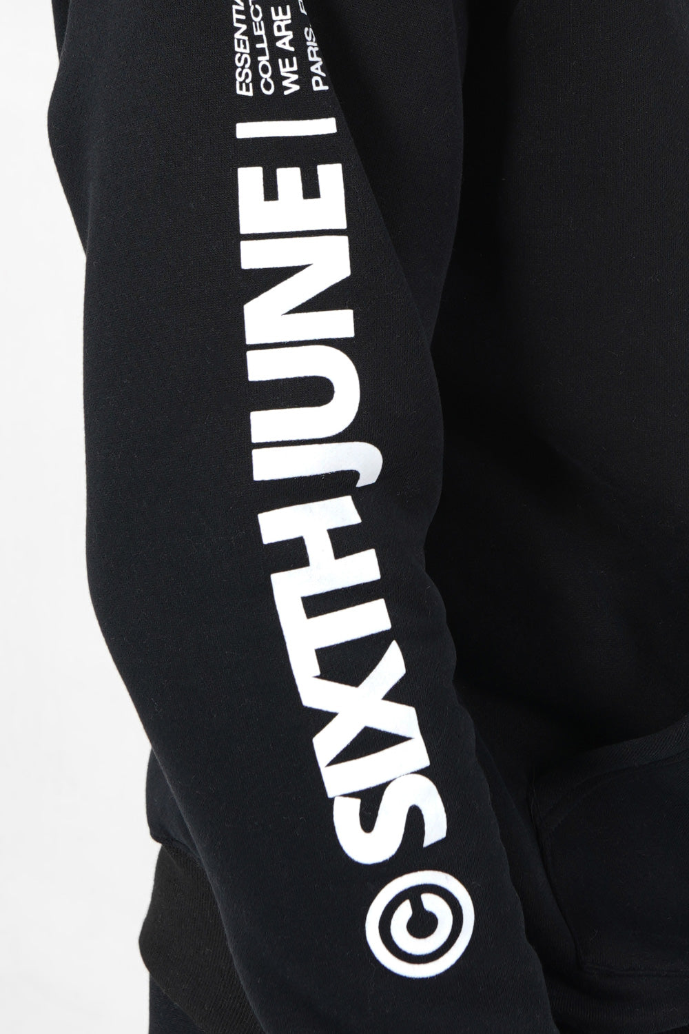 Sixth June - Sweat capuche molletonné logo Noir