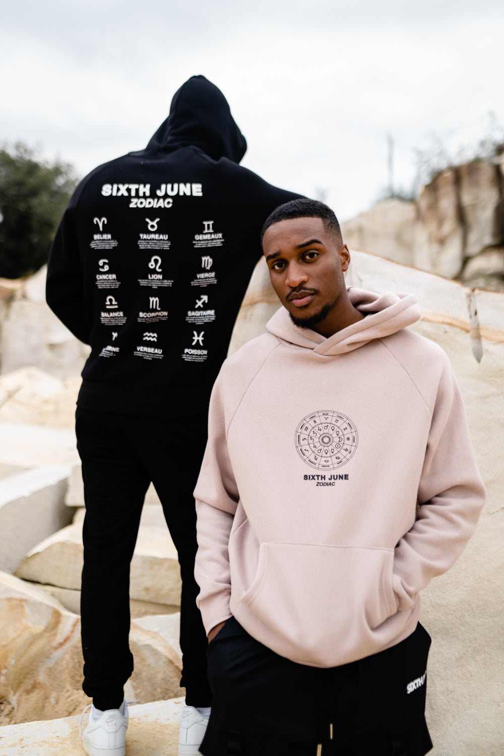 Sixth June - Sweat capuche signes zodiaque Noir