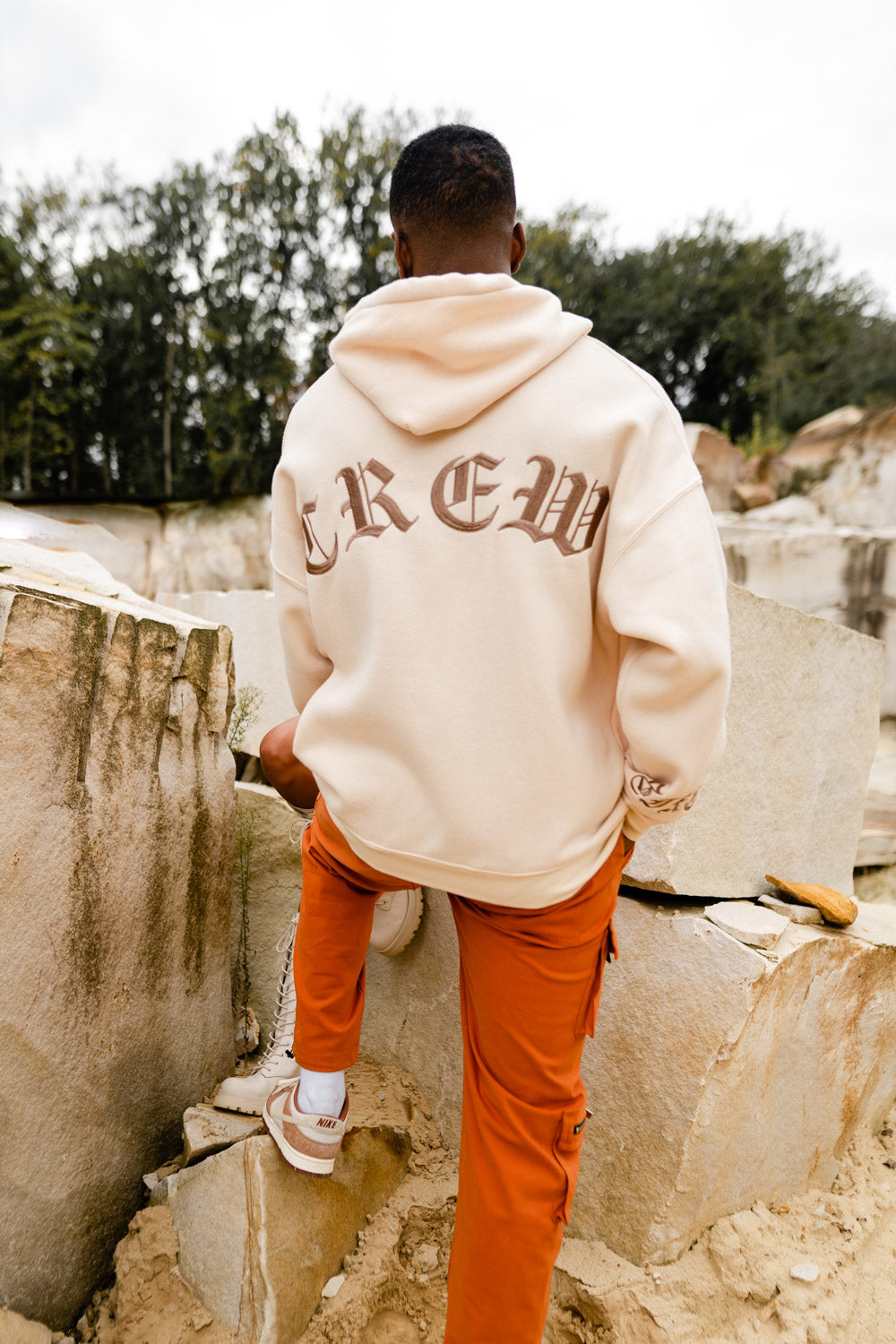 Sixth June - Sweat capuche crew manches Beige