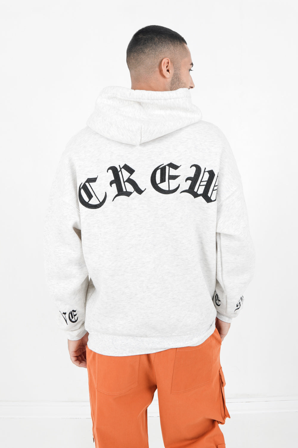 Sixth June - Sweat capuche crew manches Gris clair
