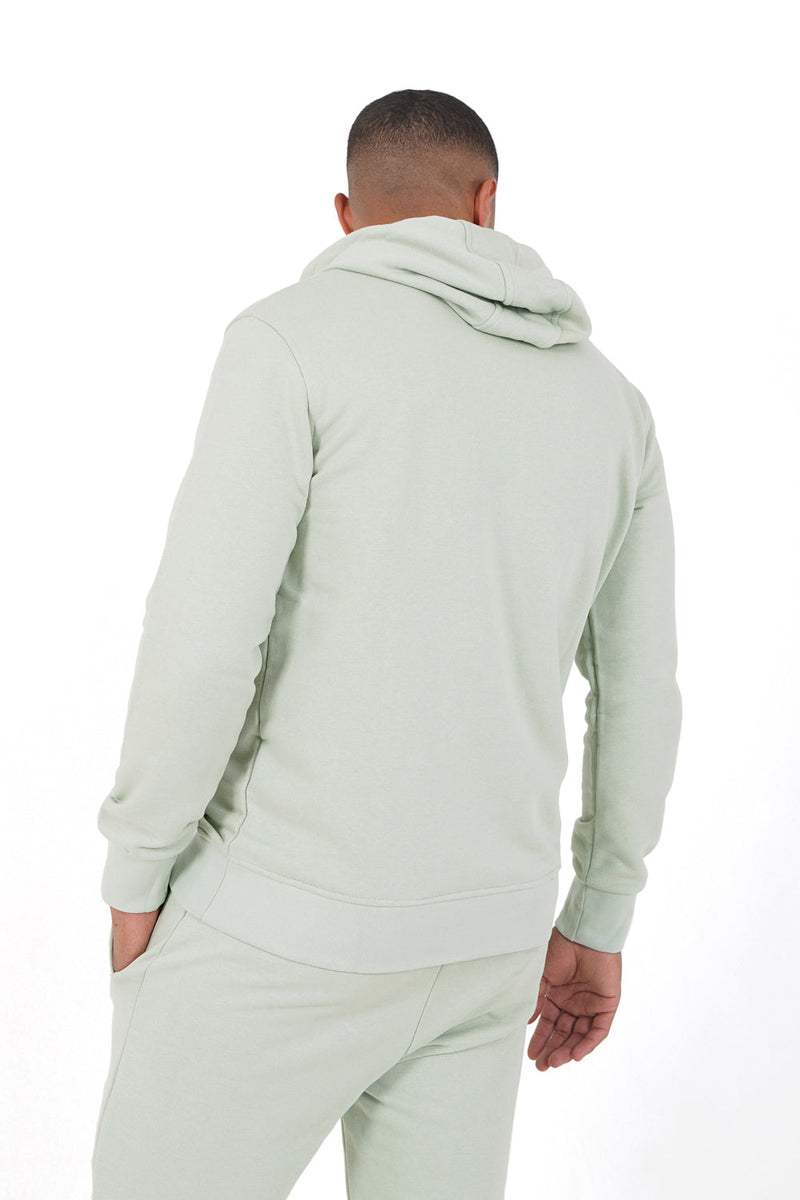 Sixth June - Sweatshirt capuche logo brodé Vert clair