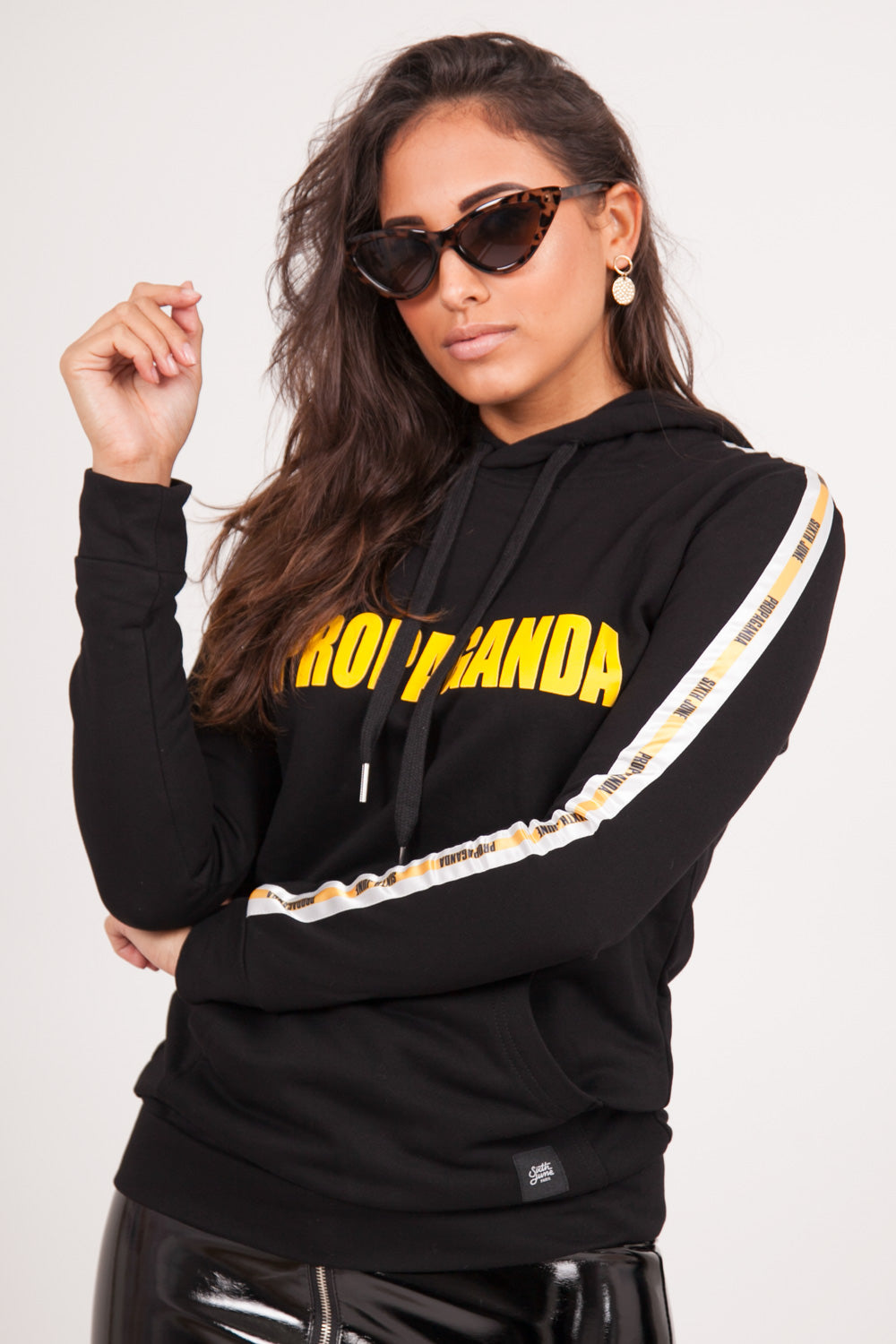 Sixth June - Sweatshirt bandes Propaganda noir