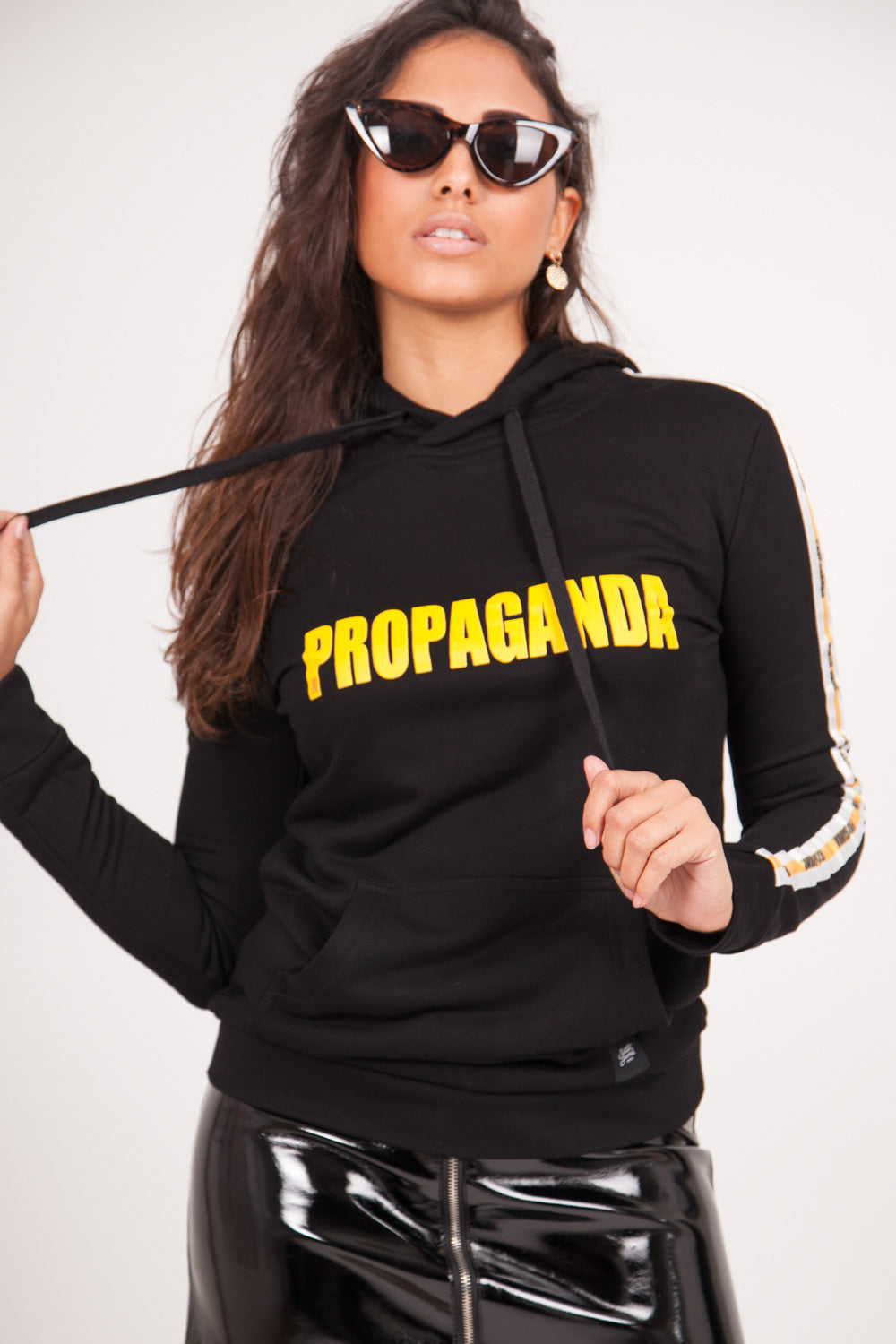 Sixth June - Sweatshirt bandes Propaganda noir