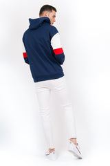 Sixth June - Sweatshirt manches tricolores bleu rouge blanc