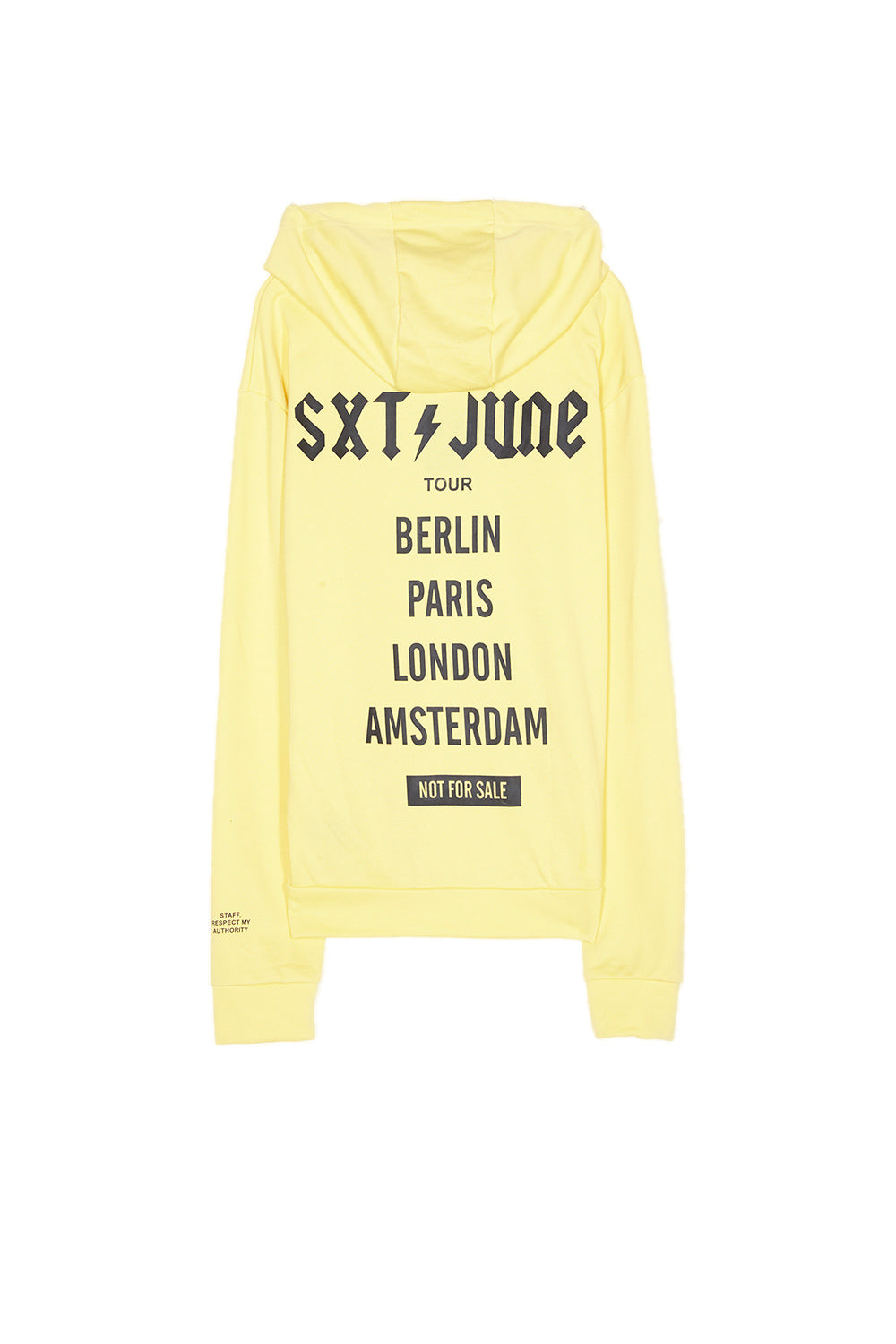 Sixth June - Sweat capuche crew tour jaune