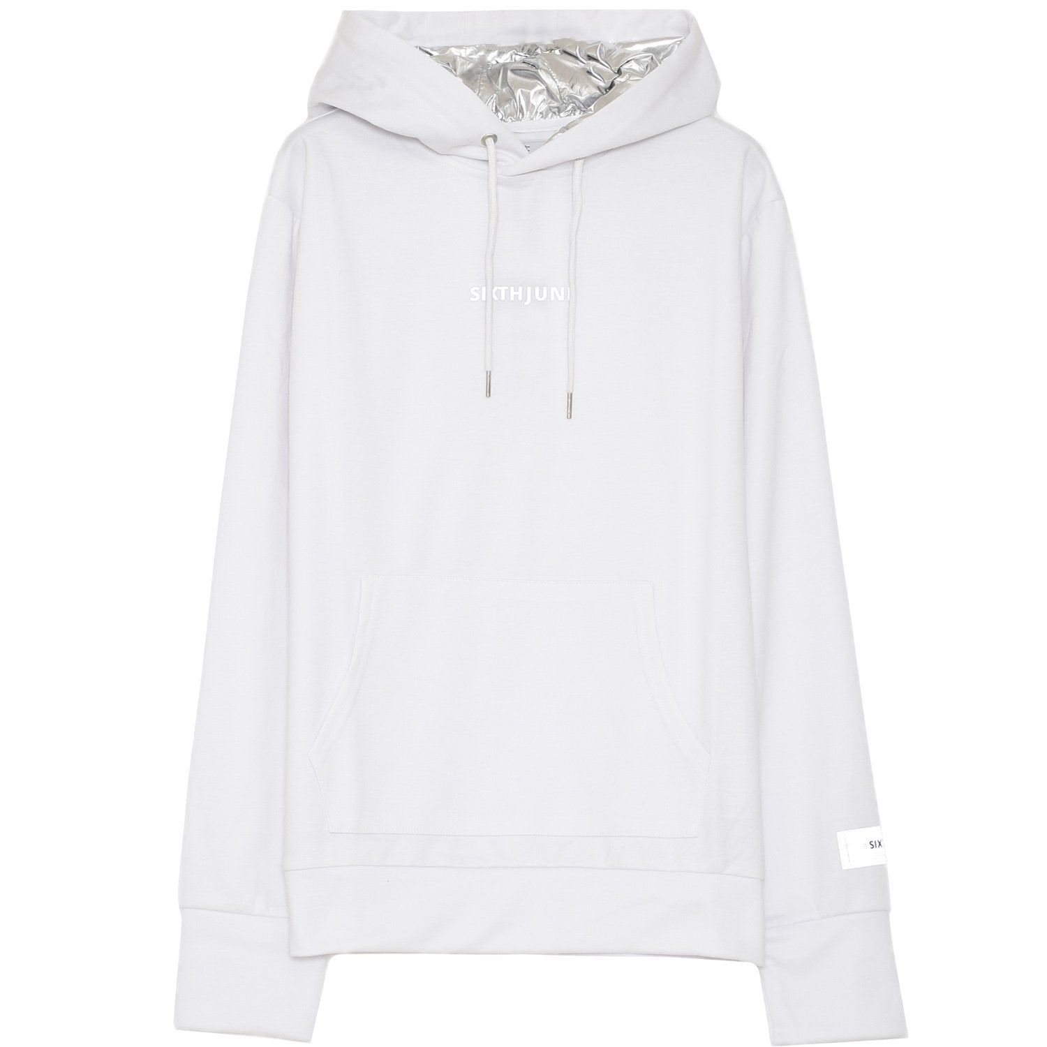 Sixth June - Sweat capuche aluminium blanc