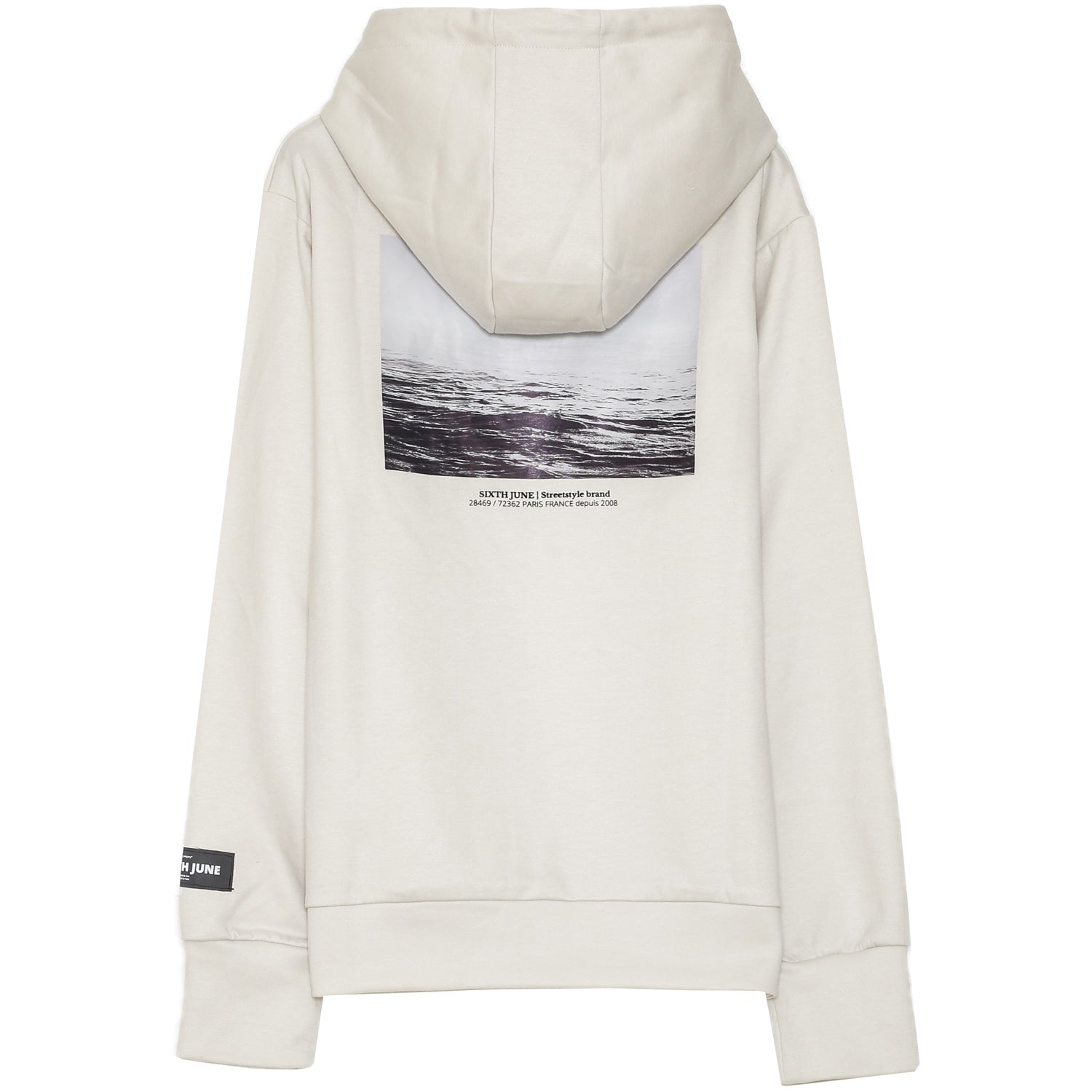 Sixth June - Sweat capuche réfléchissant empiècement logo blanc