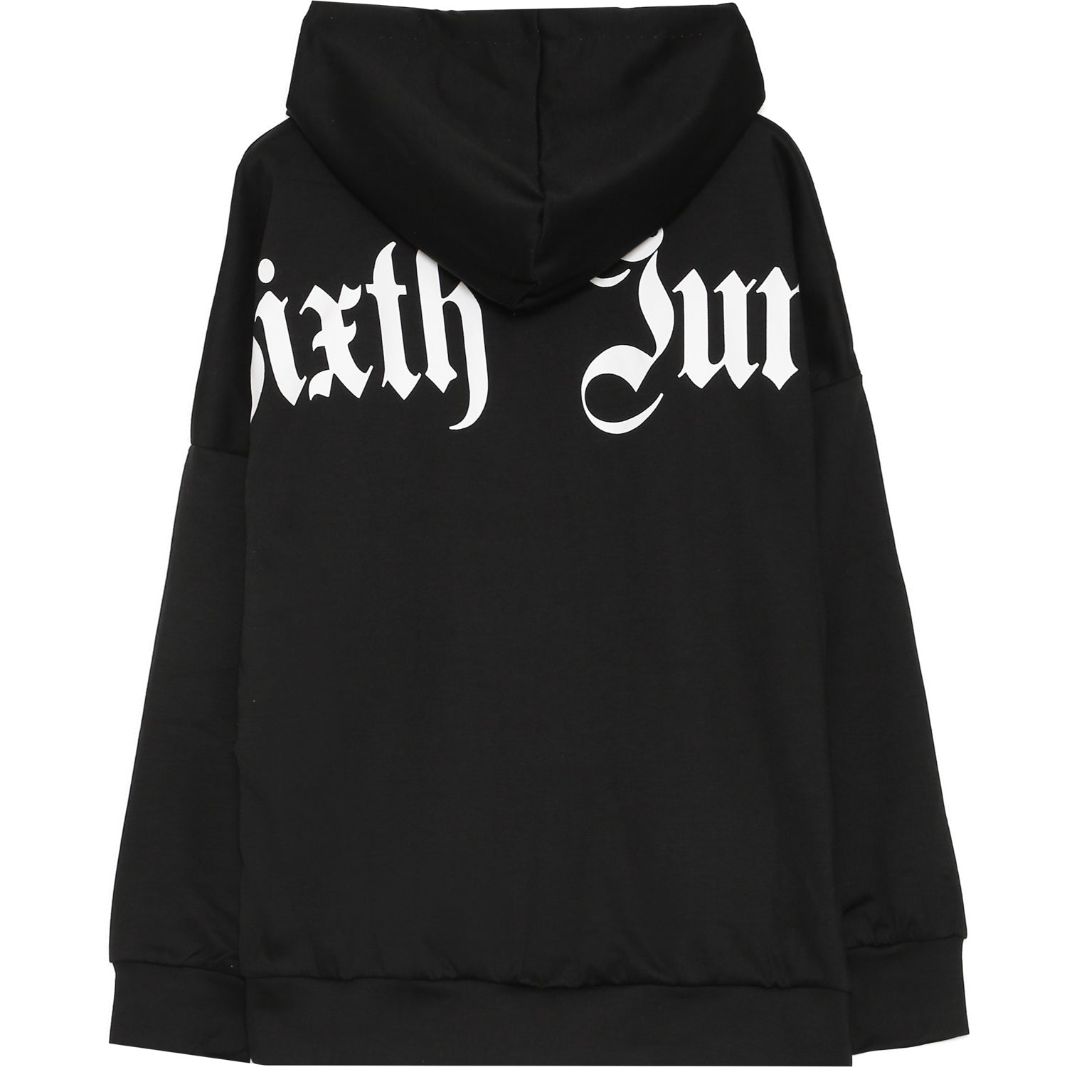 Sixth June - Sweat capuche aluminium gothique noir