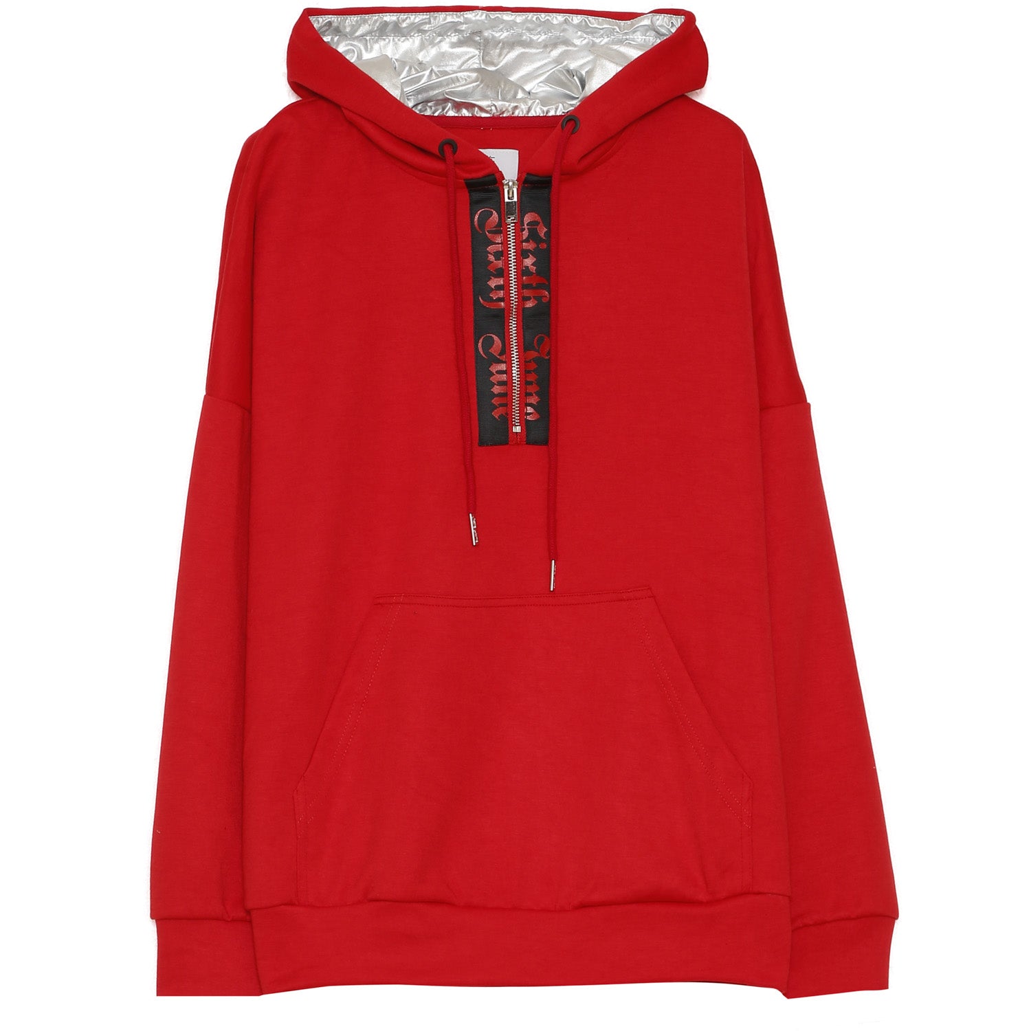 Sixth June - Sweat capuche aluminium gothique rouge
