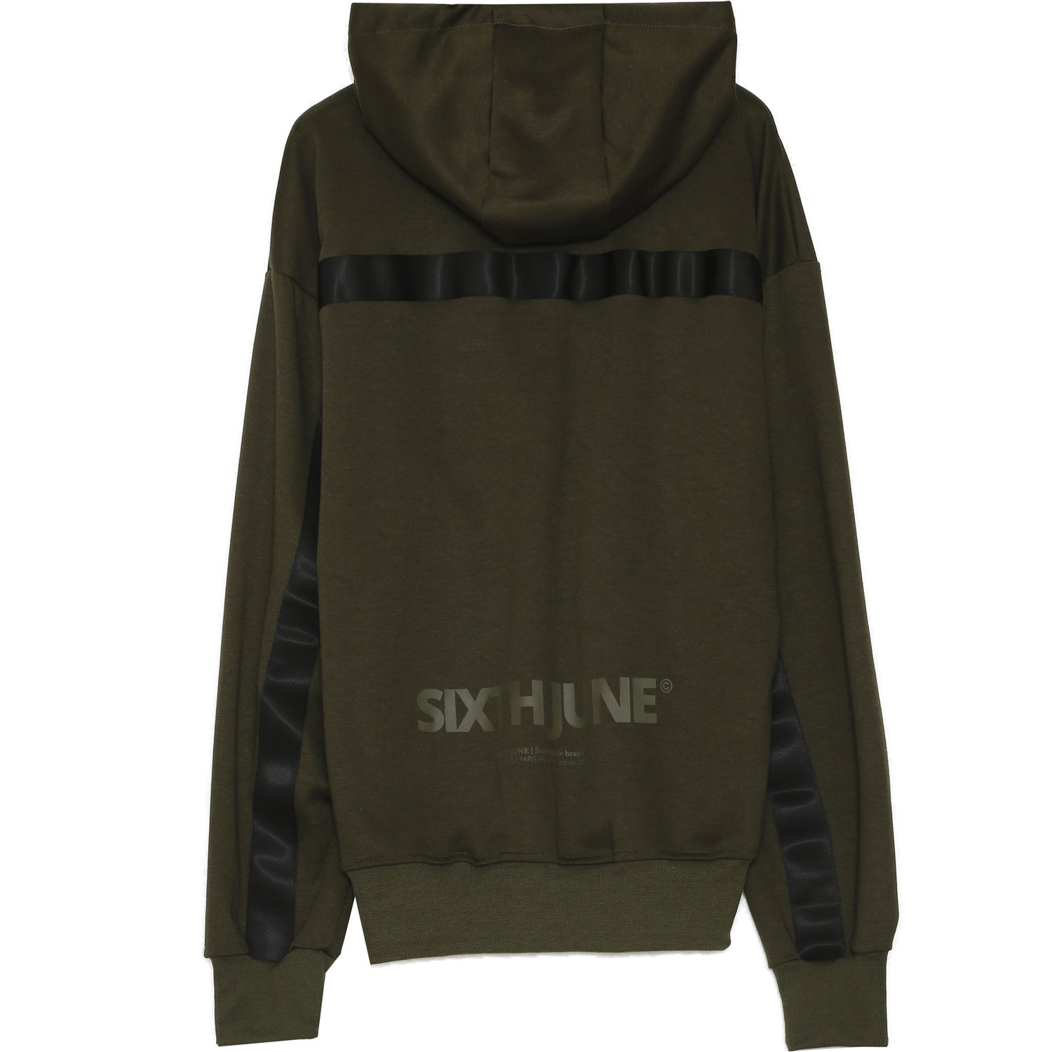 Sixth June - Sweat capuche zippée cargo kaki