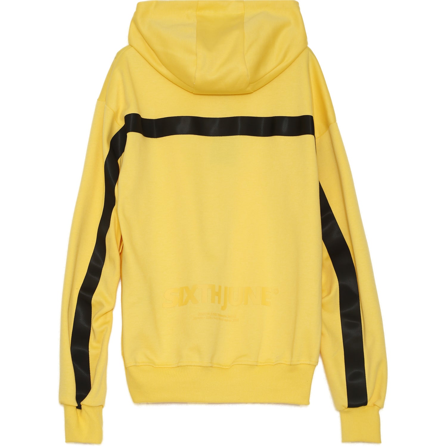 Sixth June - Sweat capuche zippée cargo jaune