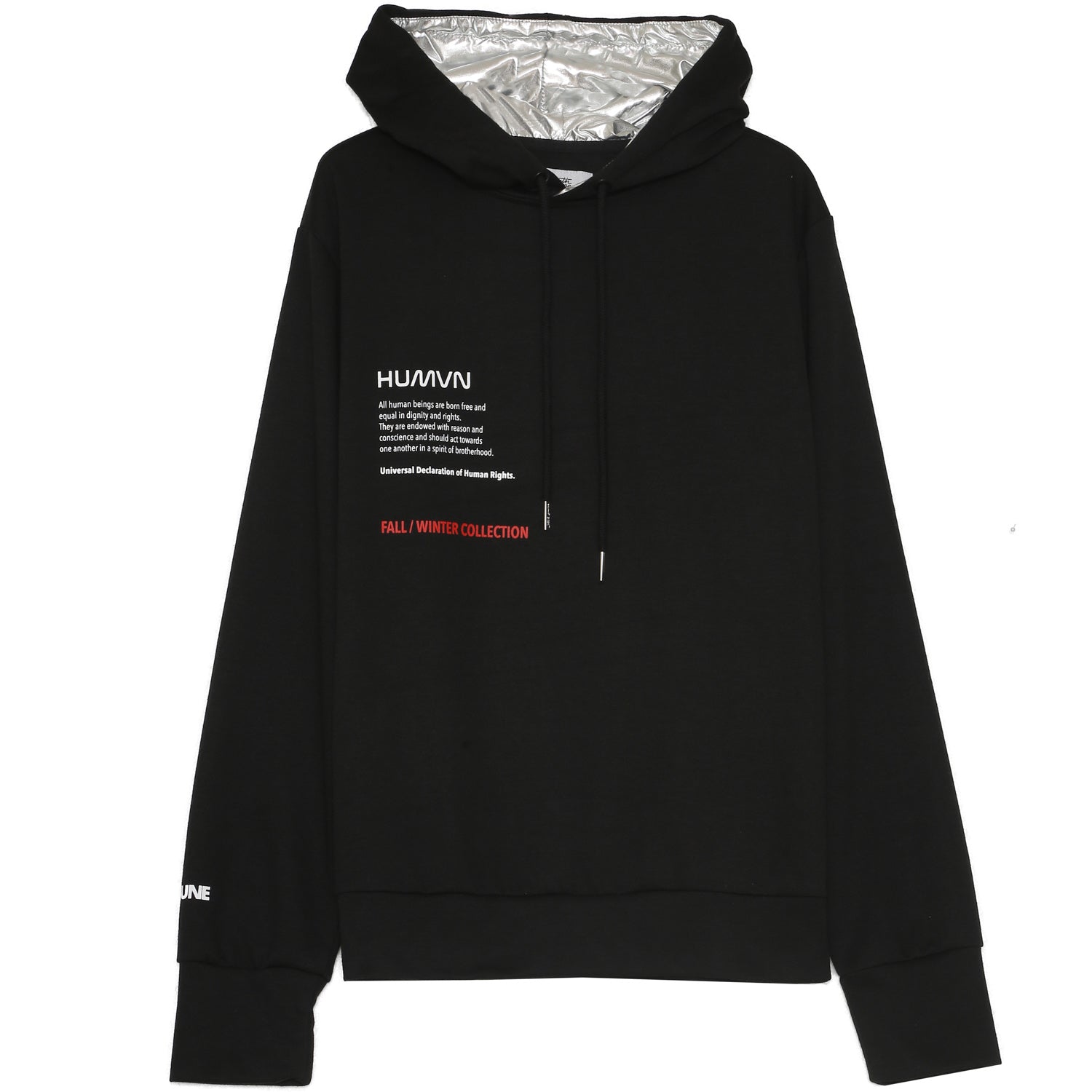 Sixth June - Sweat capuche aluminium human noir