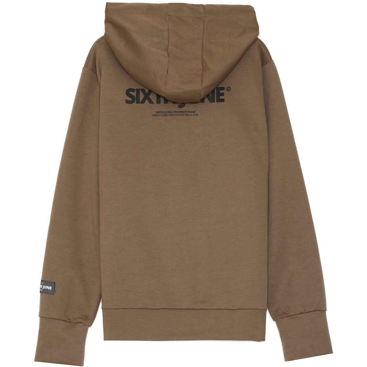 Sixth June - Sweat capuche imprimé marron