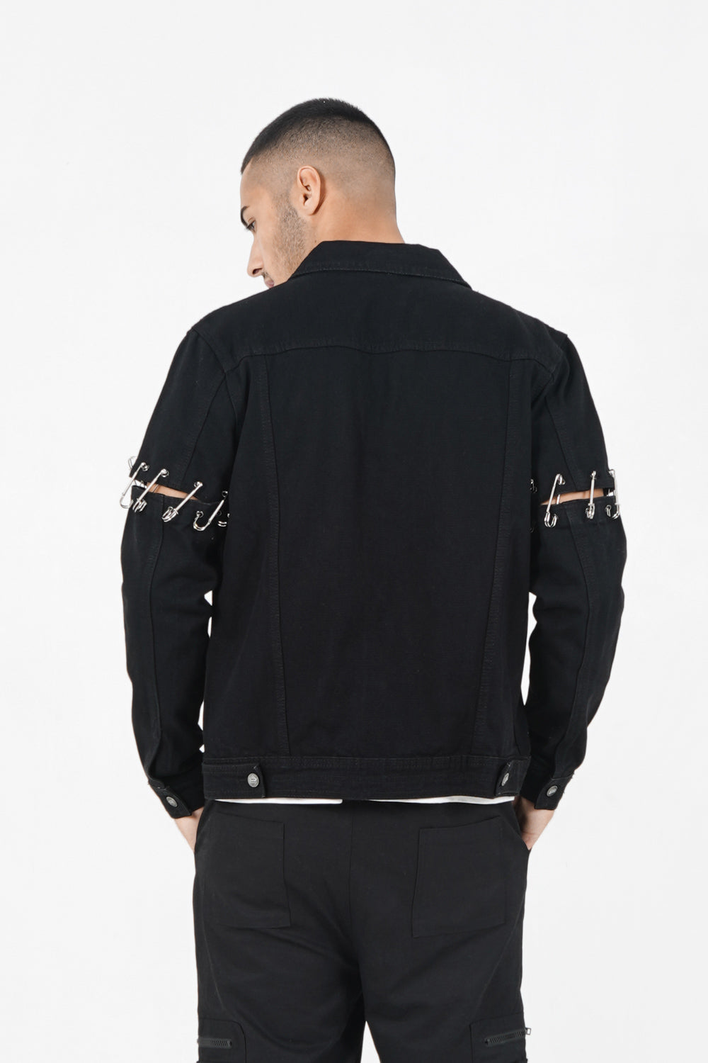 Sixth June - Veste rock épingles Noir