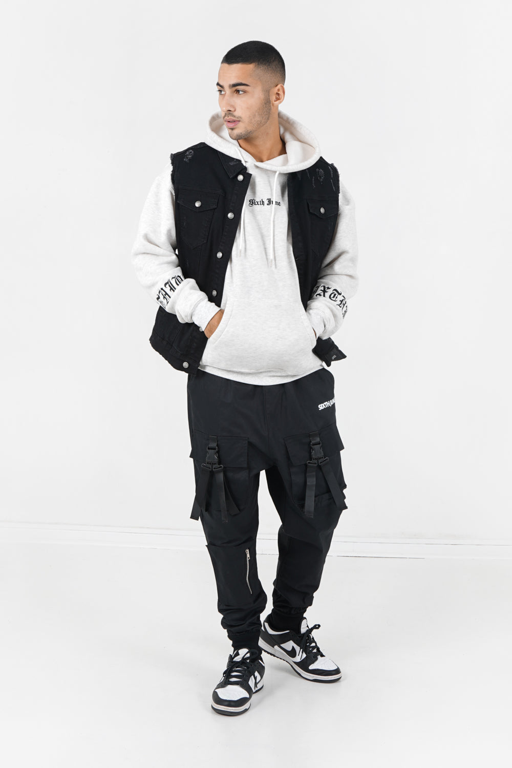 Sixth June - Veste destroy sans manches Noir