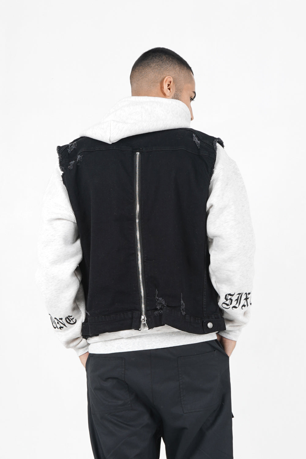 Sixth June - Veste destroy sans manches Noir