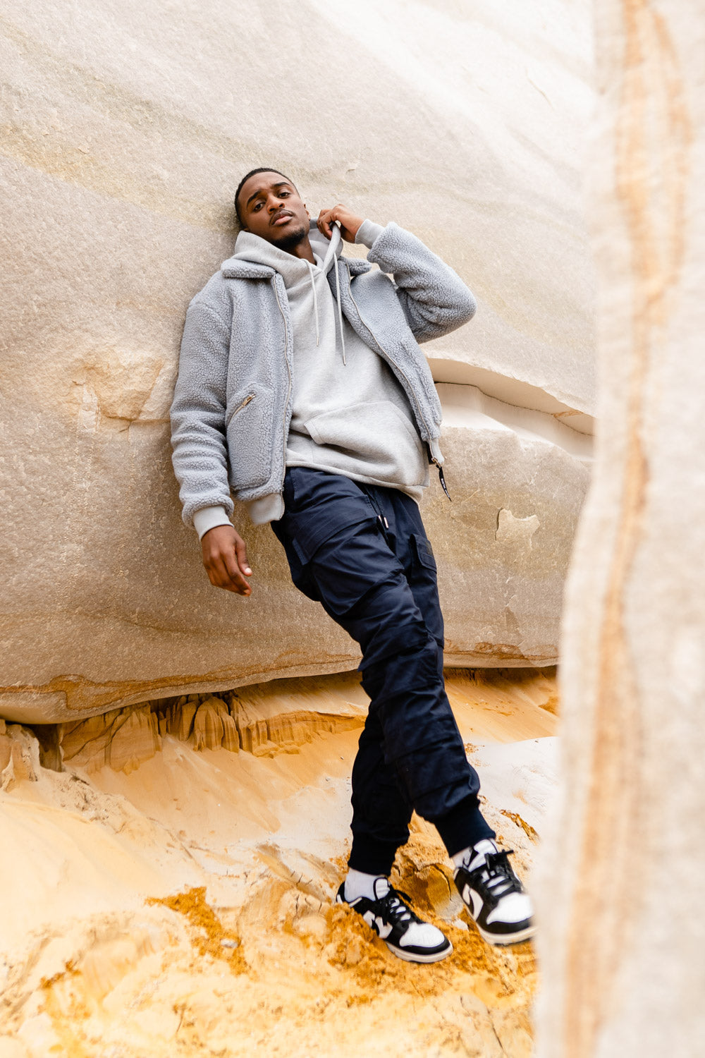 Sixth June - Veste sherpa cosy Gris