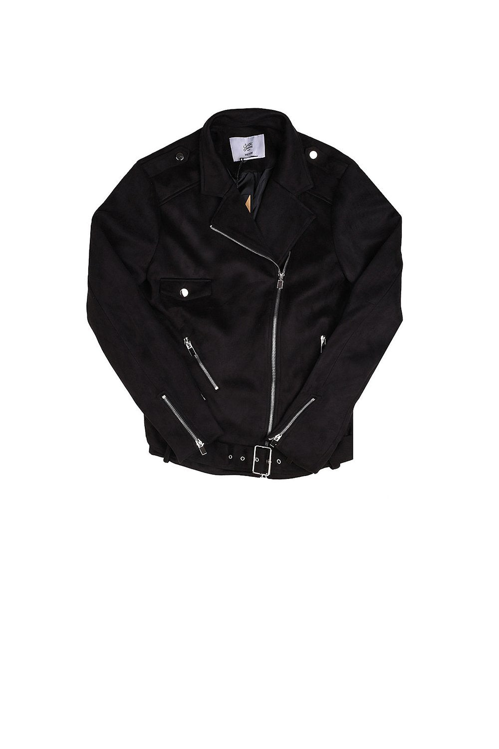 Suede jacket Black