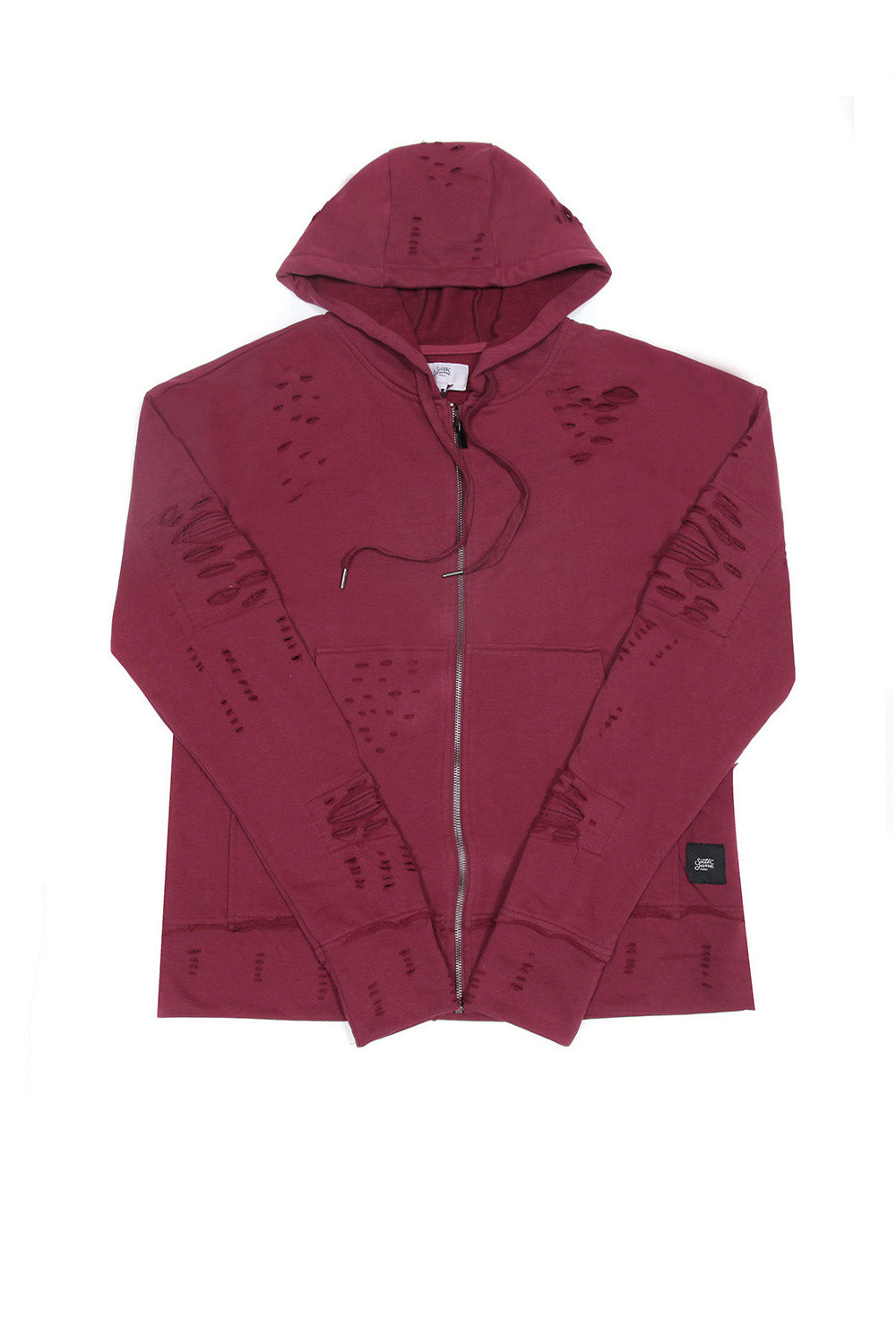 Sixth June - Sweat-shirt biker destroy marsala M2414VJA