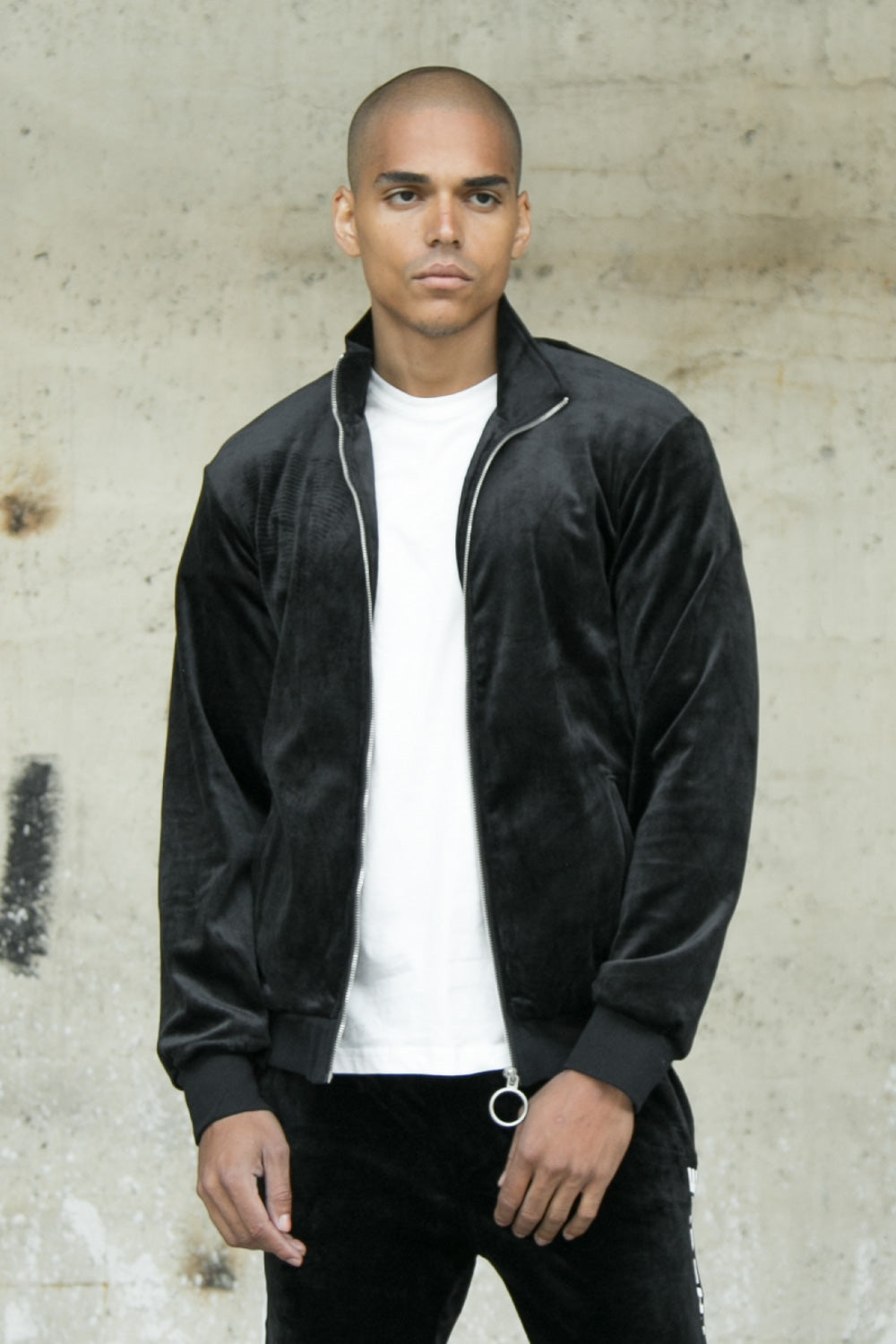 Sixth June - Veste velours logo racing noir