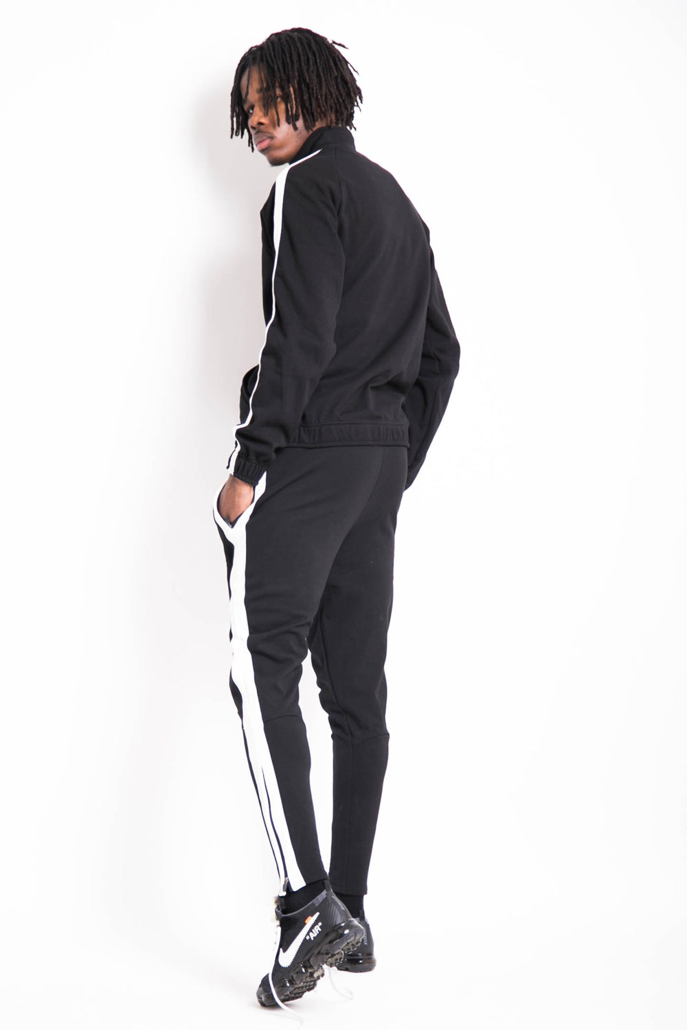 Sixth June - Veste logo bandes noir blanc