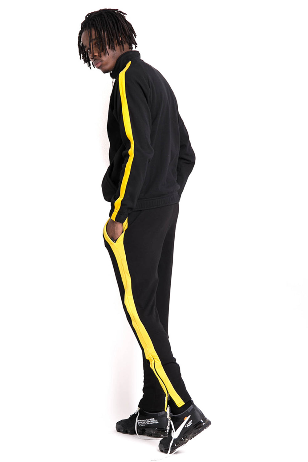 Sixth June - Veste logo bandes noir jaune