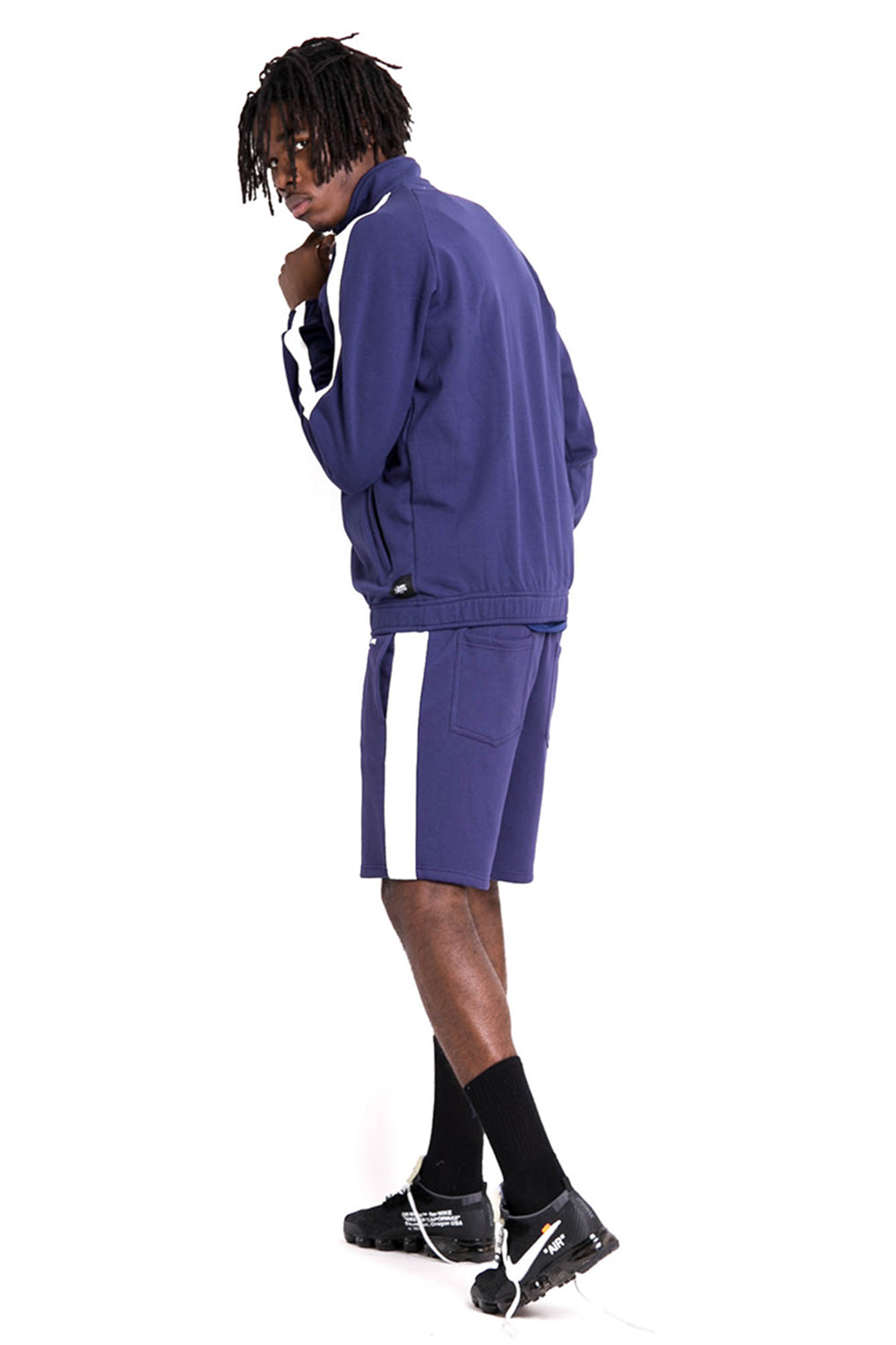 Sixth June - Veste logo bandes bleu blanc